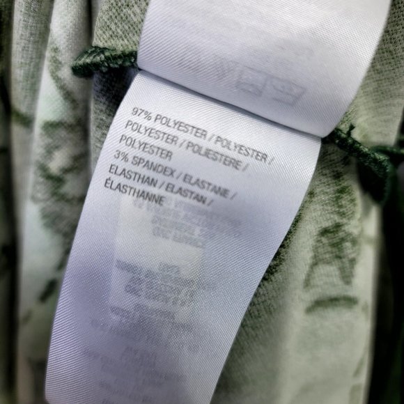 Bob Mackie Womens XSP Green Ombre Floral‎ Crepe Midi Casual Beach Vacay Dress - Picture 10 of 10